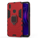 PC + TPU Shockproof Protective Case for Vivo V11i, with Magnetic Ring Holder(Red)