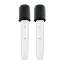 1 Pair Pure Wheat U7 PRO Wireless Karaoke Microphone(White)