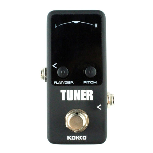 KOKKO FTN2 Guitar Mini Monoblock Effects Pedal Tuner, High Sensitivity Dual Mode Display Screen(Black)