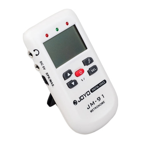 JOYO JM-91 Mini Portable Multi-functional Vocal Metronome Electronic Digital Metronome Tone Generator Tuner for Guitar Violin Ukulele(White)