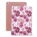Flamingo Pattern Horizontal Flip PU Leather Case for iPad mini 4, with Three-folding Holder & Honeycomb TPU Cover