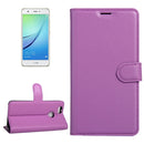 For Huawei nova Litchi Texture Horizontal Flip Leather Case with Holder & Card Slots & Wallet(Purple)