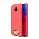 Litchi Texture TPU Shockproof Case for Motorola Moto Z4 Play (Red)