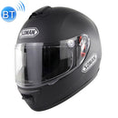 SOMAN Outdoor Motorcycle Electric Car Riding HD Bluetooth Helmet, Size: XXL, 63-64cm (Matte Black)