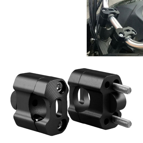 MB-MH007 Motorcycle Modification Accessories Universal Single Hole Handlebar Pressure Code Fixed Bracket, 57.3 x 32.5mm, Hole Diameter: 28mm(Black)