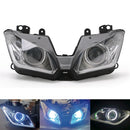 Speedpark Motorcycle LED Headlight Assembly with Angel Eyes for Kawasaki NINJA 250 300 ZX6R ZX 6R 2013-2016