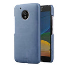 MOFI for Motorola Moto G Plus (5th Gen.) Crazy Horse Texture Leather Surface PC Protective Case Back Cover(Dark Blue)
