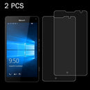 2 PCS for MicroSoft Lumia 950 XL 0.26mm 9H Surface Hardness 2.5D Explosion-proof Tempered Glass Screen Film