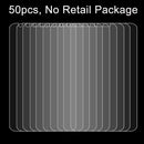 50 PCS for ZTE Blade S6 0.26mm 9H Surface Hardness 2.5D Explosion-proof Tempered Glass Film, No Retail Package
