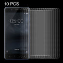 10 PCS for Nokia 5 0.26mm 9H Surface Hardness Explosion-proof Non-full Screen Tempered Glass Screen Film
