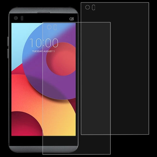 2 PCS 0.26mm 9H 2.5D Tempered Glass Film for LG Q8