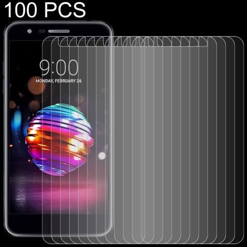 100 PCS 0.26mm 9H 2.5D Tempered Glass Film for LG K11 (2018)