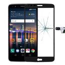For LG Stylus 3 0.26mm 9H Surface Hardness Explosion-proof Colorized Silk-screen Tempered Glass Full Screen Film(Black)