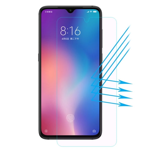ENKAY Hat-prince 0.26mm 9H 2.5D Curved Edge Anti Blue-ray Screen Tempered Glass Film for Xiaomi Mi 9