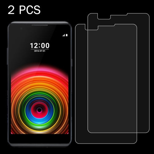 2 PCS For LG X Power 0.26mm 9H Surface Hardness 2.5D Explosion-proof Tempered Glass Screen Film