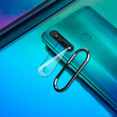 For Vivo Z1 Pro 0.3mm Metal Rear Camera Lens Ring + Rear Camera Lens Tempered Glass Film Set (Black)
