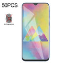 50 PCS Non-Full Matte Frosted Tempered Glass Film for Galaxy M20, No Retail Package