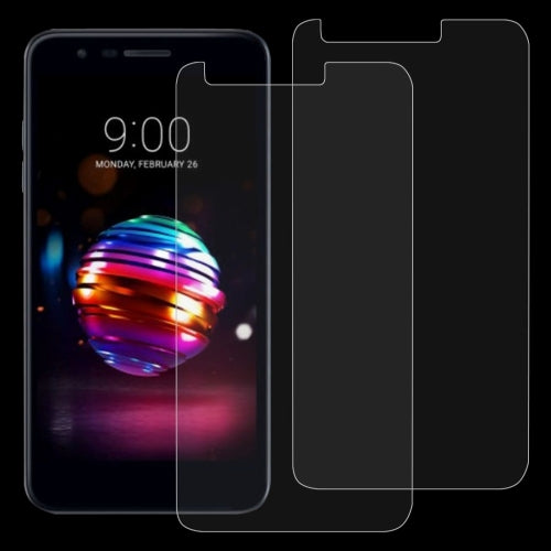 2 PCS 0.26mm 9H 2.5D Tempered Glass Film for LG K10 (2018)
