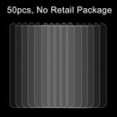 50 PCS for Huawei G9 Plus 0.26mm 9H Surface Hardness Explosion-proof Non-full Screen Tempered Glass Screen Film, No Retail Package