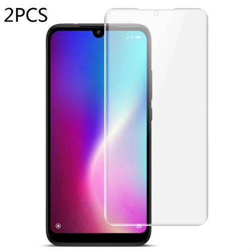 2 PCS IMAK 0.15mm Curved Full Screen Protector Hydrogel Film Front Protector for Xiaomi Redmi 7(Transparent)