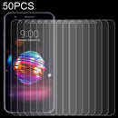 50 PCS 0.26mm 9H 2.5D Tempered Glass Film for LG K11 Plus, No Retail Package