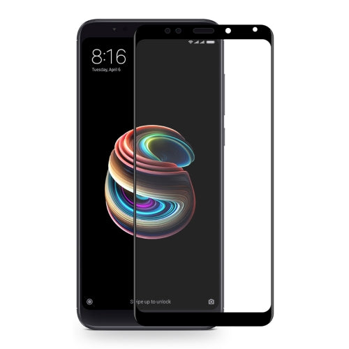 ENKAY Hat-Prince 0.26mm 9H 6D Curved Full Screen Tempered Glass Film for Xiaomi Redmi Note 5 (International Version) (Black)