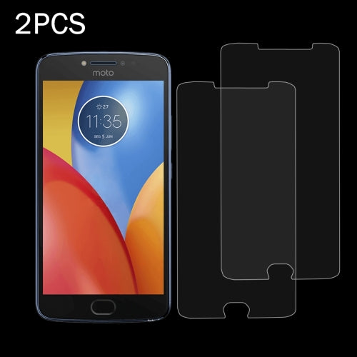 2 PCS for Motorola Moto E4 Plus 0.3mm 9H Surface Hardness 2.5D Explosion-proof Tempered Glass Non-full Screen Film