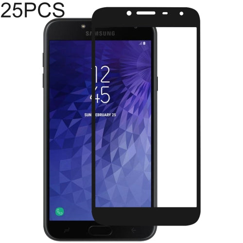 25 PCS Full Glue Full Cover Screen Protector Tempered Glass film for Galaxy J4 (2018)