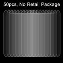 50 PCS 3.8 inch Mobile Phone 0.26mm 9H Surface Hardness 2.5D Explosion-proof Tempered Glass Film, No Retail Package