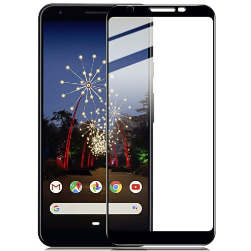 IMAK 9H Full Screen Tempered Glass Film Pro+ Version for Google Pixel 3a XL (Black)