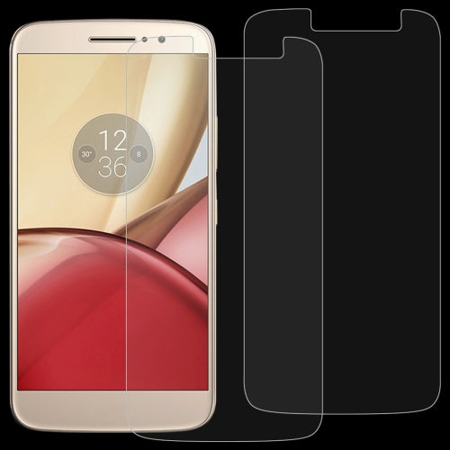 2 PCS 0.26mm 9H 2.5D Tempered Glass Film for Motorola Moto M
