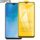 25 PCS For Vivo Y19 9D Full Glue Full Screen Tempered Glass Film