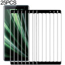 25 PCS 9H 3D Curved Full Screen Tempered Glass Film for Sony Xperia XZ3