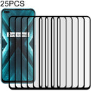 For OPPO Realme X3 25 PCS Full Glue Full Screen Tempered Glass Film