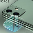 50 PCS For iPhone 12 HD Rear Camera Lens Protector Tempered Glass Film