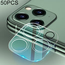50 PCS For iPhone 12 Pro HD Rear Camera Lens Protector Tempered Glass Film