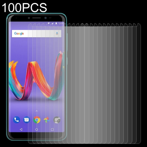 100 PCS For Wiko View 2 Plus 0.26mm 9H Surface Hardness 2.5D Tempered Glass Film Front Screen Protector
