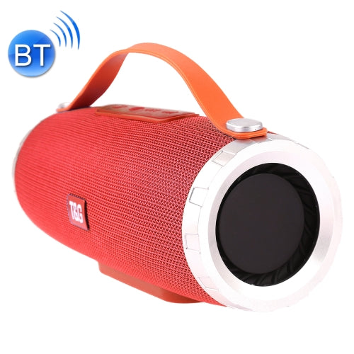 T&G TG109 Portable Wireless Bluetooth V4.2 Stereo Speaker with Handle, Built-in MIC, Support Hands-free Calls & TF Card & AUX IN & FM(Red)
