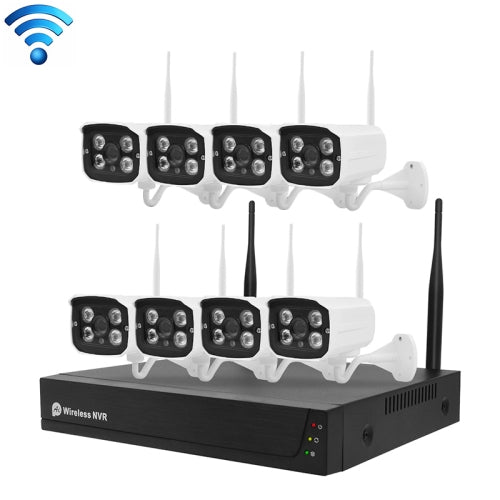 H105 1080P HD 8-ways Wiring-free Wireless Camera NVR Kit