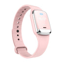 M20 Outdoor Ultrasonic Wave Mosquito Repellent Wristband with Clock & Body Temperature Test(Pink)