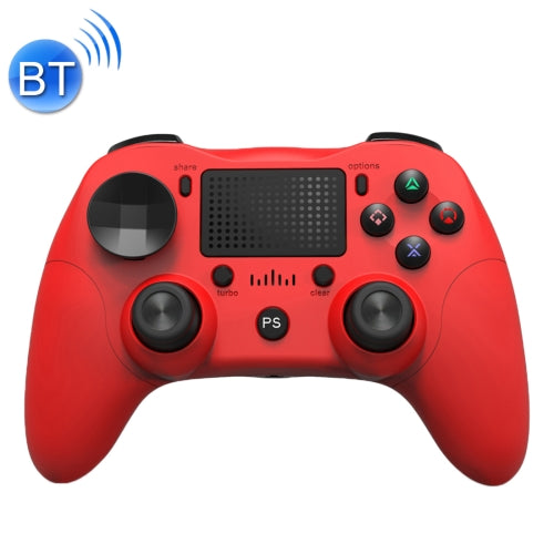 P912 Wireless Bluetooth Game Handle Controller for PS4 / PC(Red)
