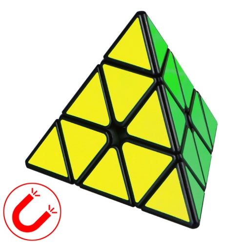 Moyu QIYI M Series Magnetic Speed Magic Cube Pyramid Cube Puzzle Toys (Black)