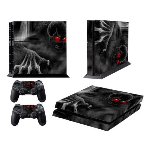 Dark Devil Pattern Fashion Color Protective Film Sticker for Sony PS4