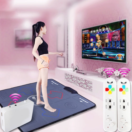 HD Wireless Single PU Leather Massage Dancing Blanket TV Computer Dual-use Somatosensory Dancing Machine(Black)