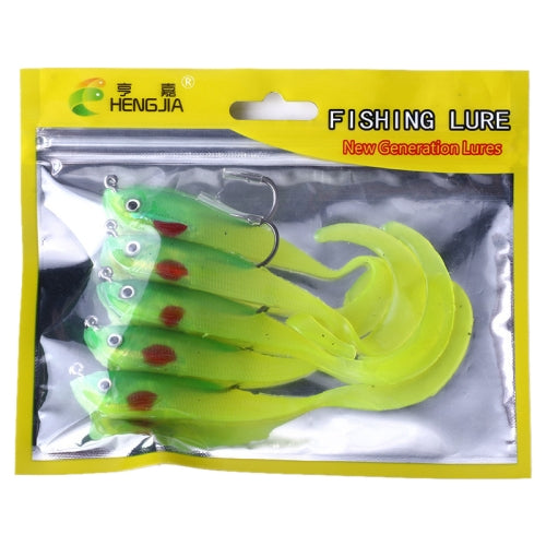 HENGJIA SO050-1 5 PCS 11cm/16g Luya Fishing Lure Fishing Gear Sea Bass Soft Fish with Hook