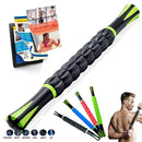 Yoga Health Care Nine Rollers Neck Leg Hand 3D Muscle Massage Stick, Random Color Delivery