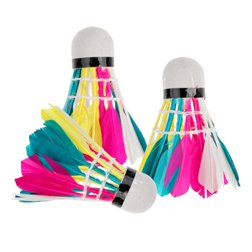 3 PCS Colorful Badminton, Suitable for Home Entertainment