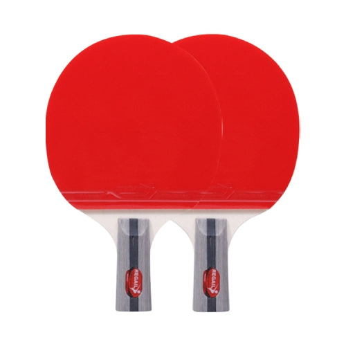 REGAIL 8020 2 in 1 Short Handle Penhold Ping Pong Racket + Ping Pong Ball Set for Training