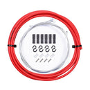 7 in 1 Cylindrical Head PVC Brake Cable Tube Set for Mountain Bike (Red)