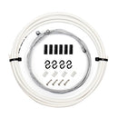 7 in 1 Mushroom Head PVC Brake Cable Tube Set for Road Bike (White)